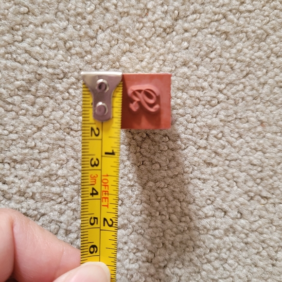 JoAnn Craft Essentials Rubber Stamps LG Script Alphabet and Numbers Mounted - Picture 7 of 8